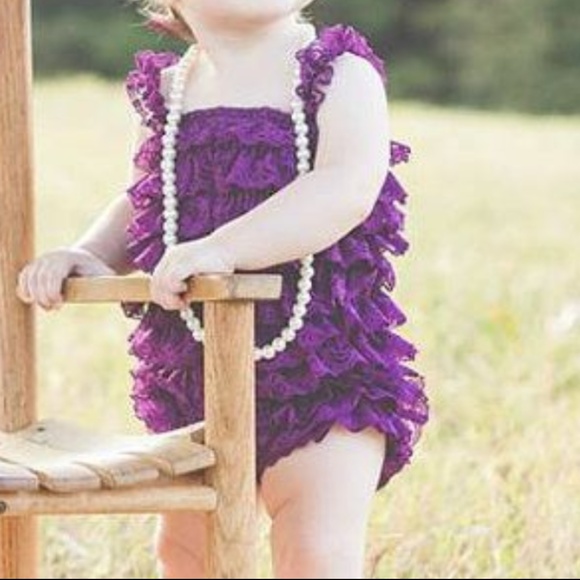 Baby Girls' Lace Ruffle Dress Large Blue - Picture 7 of 8